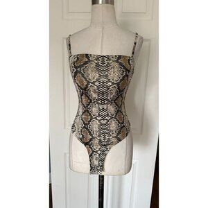 Salty brand snake print bodysuit Small